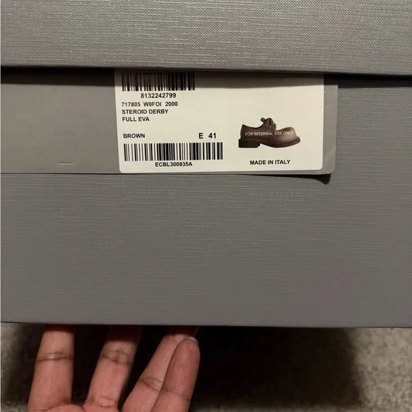 Balenciaga Men's Taupe Oxfords - Picture 10 of 11